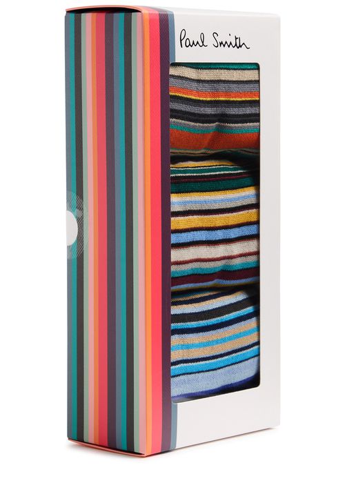 Paul Smith Striped Cotton-blend Socks