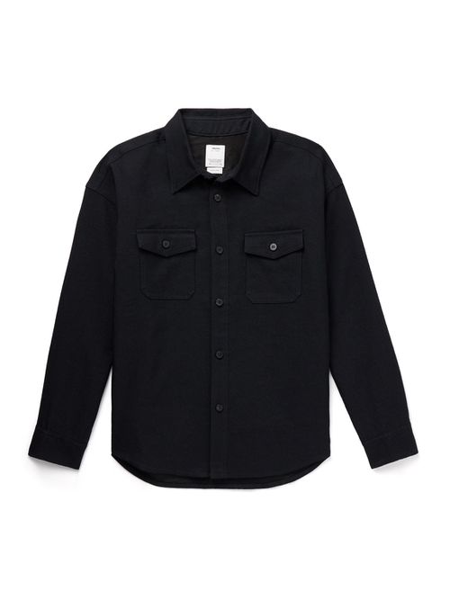 Wool and Linen-Blend Overshirt