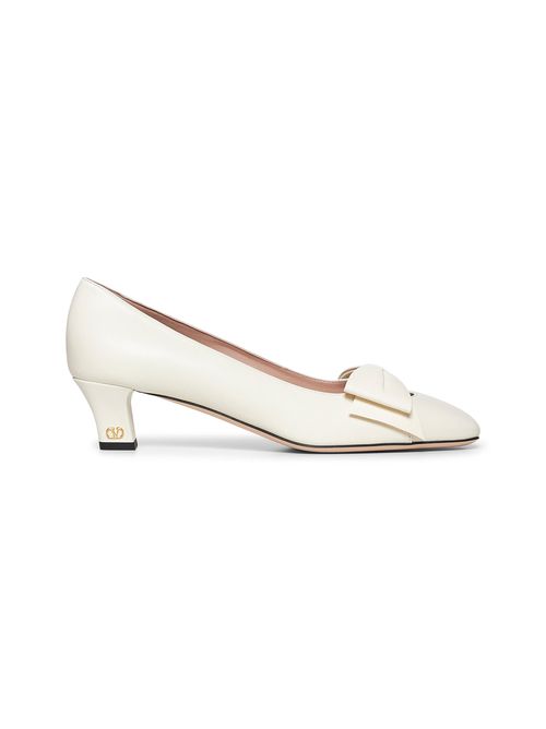 VALENTINO GARAVANI | Ivory kidskin Bowow pumps| Women | 40