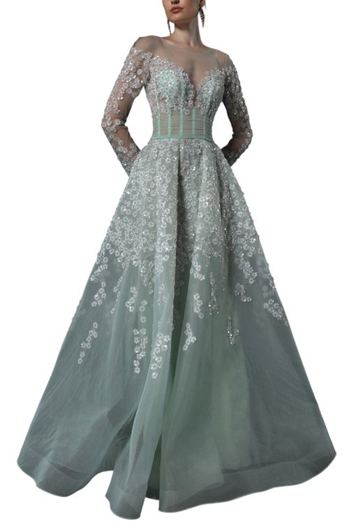 AZ COUTURE ENCHANTED MIST GOWN