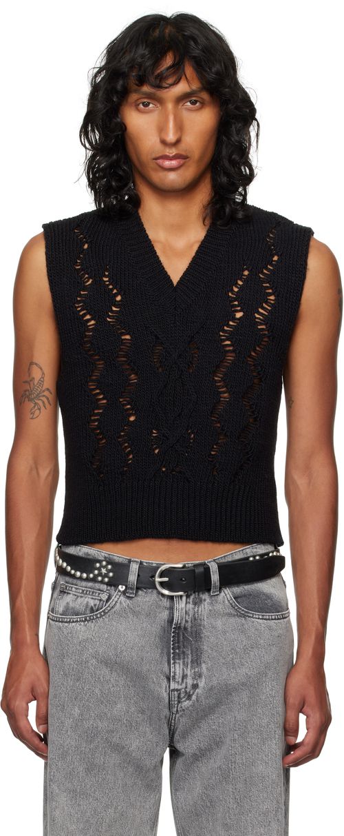 OUR LEGACY Black Cable Michigan Vest
