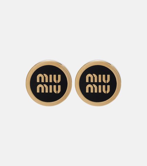 Logo stud earrings
