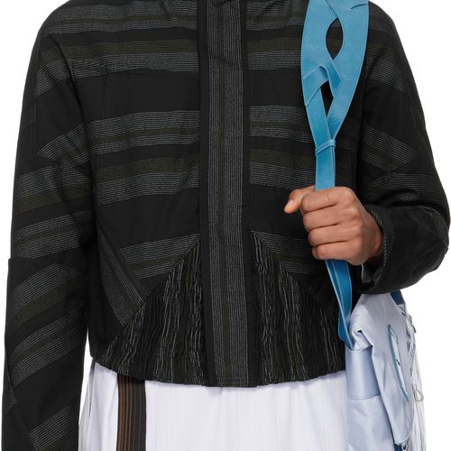 Kiko Kostadinov Black Zafar Cropped Jacket