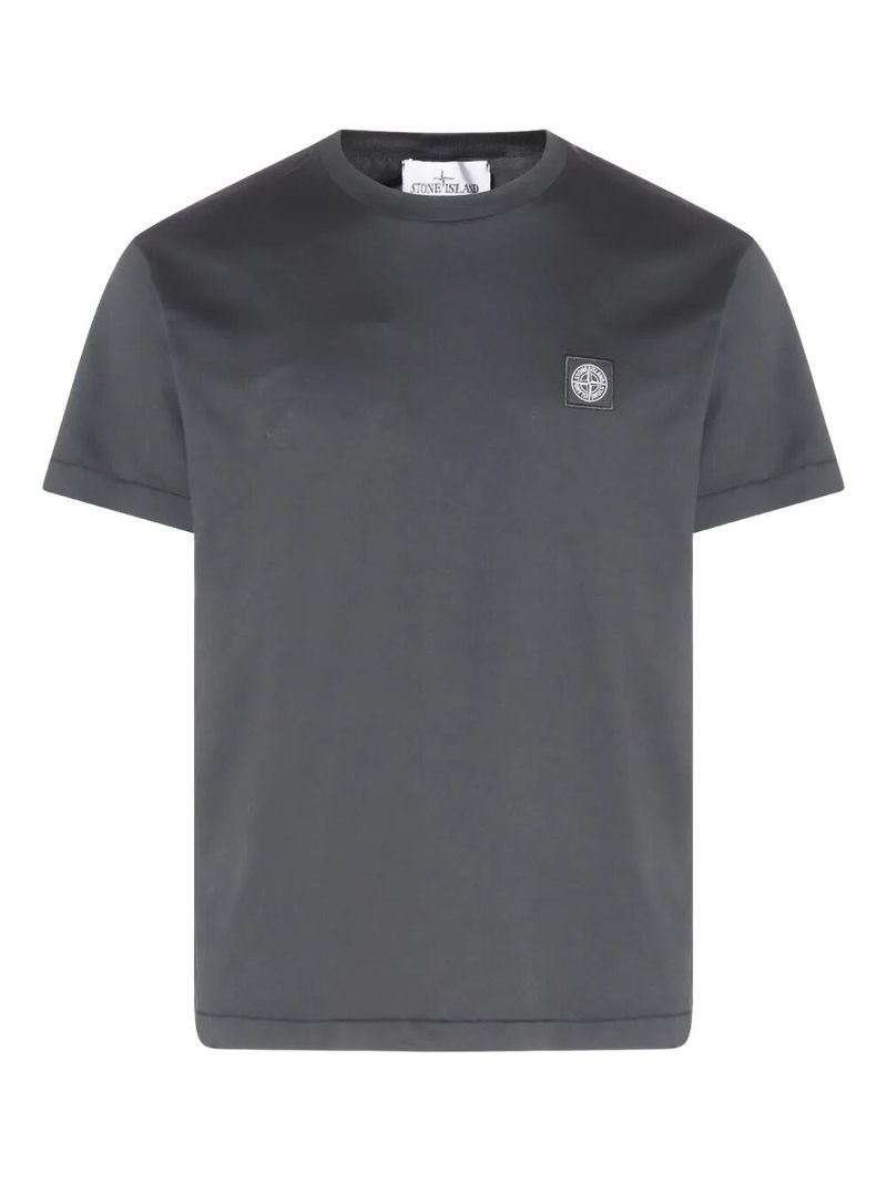 스톤아일랜드 남성 Slim Fit Cotton Jersey T-Shirt With Compass Patch