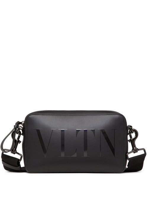 VLTN leather crossbody bag - Black