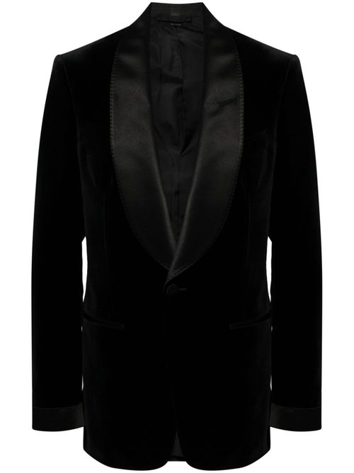 Velvet blazer - Black