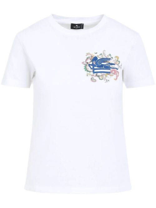 Pegaso-Embroidered T-Shirt