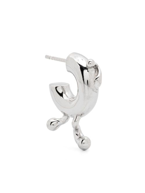 Potsdamer sculpted hoop earring - Silver
