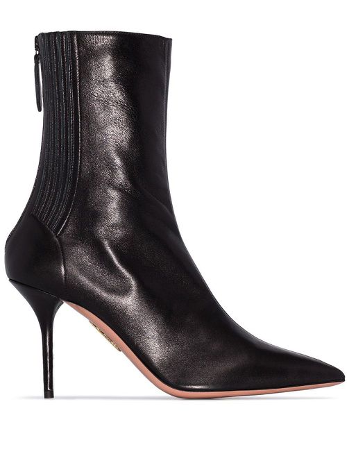 Saint Honore 85 leather boots - Black