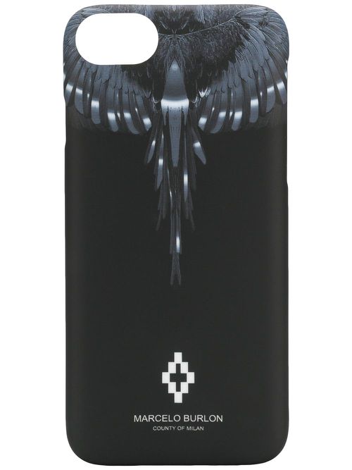 Marcelo Burlon County of Milan printed iPhone cover - Black