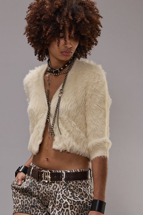 R13 Balloon Cardigan - Cream / S