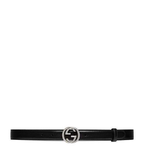Leather Interlocking G Belt