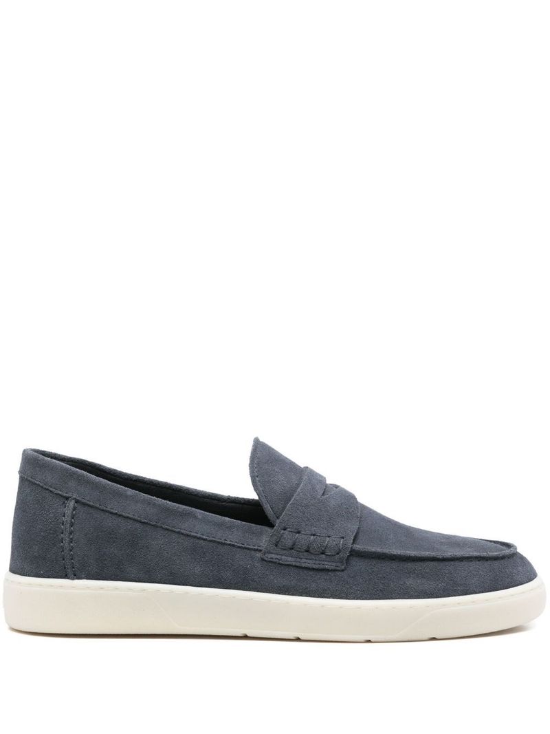 호간 남성 Rubber Sole Suede Loafers