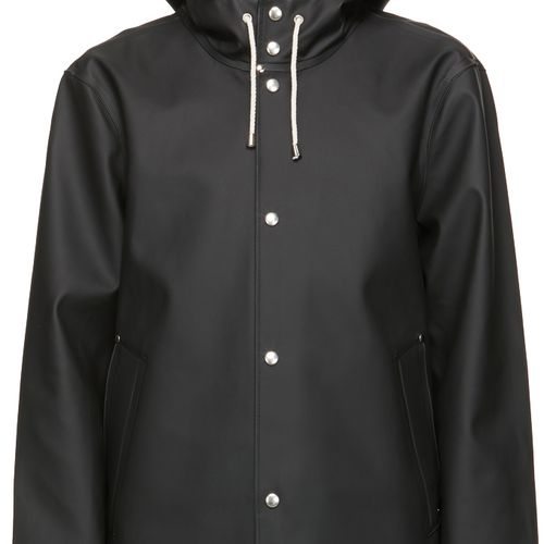 Stutterheim 남성 Black Stockholm LW Raincoat 202924M176016
