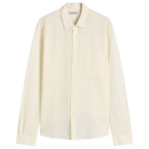 Men's Curtis Seersucker Stripe Shirt White/Yellow
