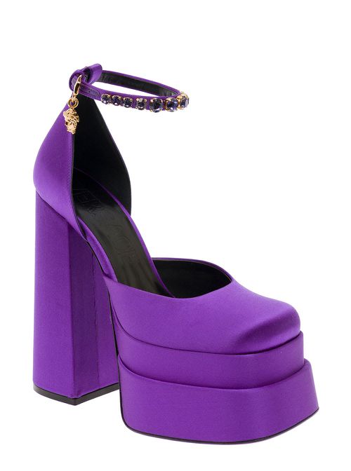 Shoes Raso+ricamo Strass