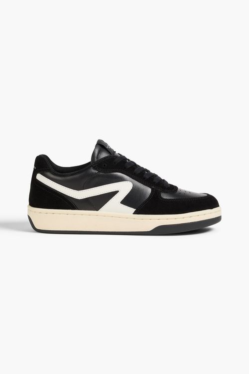 Retro Court leather and suede sneakers - Black - EU 38.5