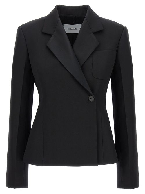 -Tuxedo Blazer And Suits Nero-Donna