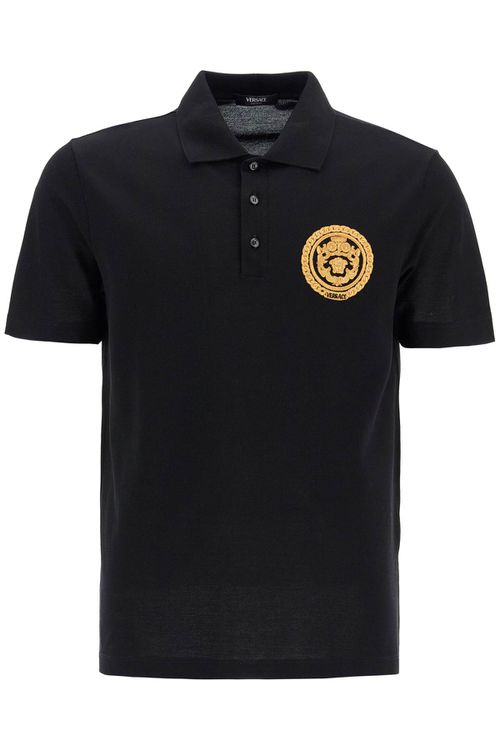 베르사체 남성 Chain Crest Polo Shirt 1A13413 1013906 1B000
