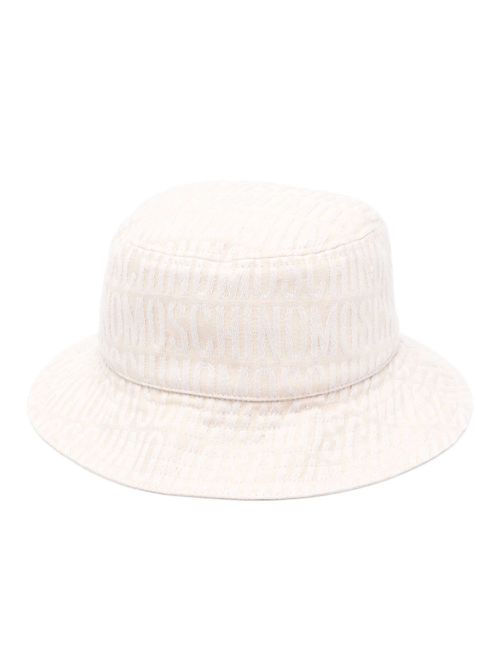 Embroidered-logo bucket hat - Neutrals