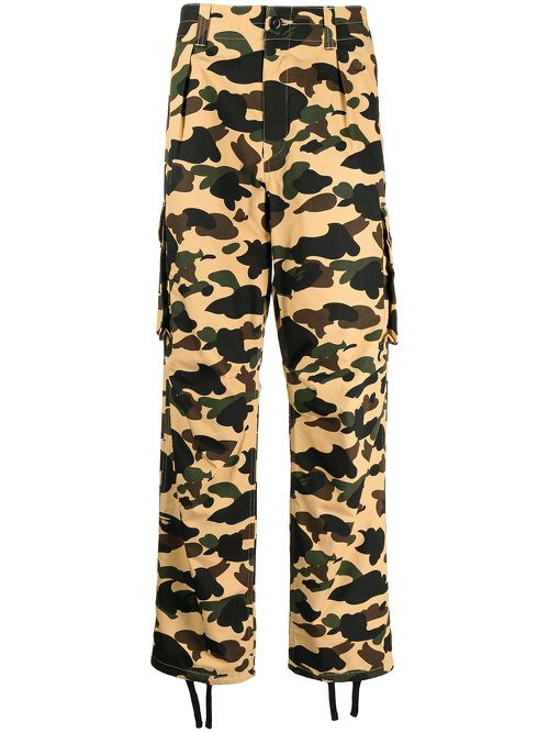 1ST Camo Wide Fit 6 Pocket Cargo Pants "YELLOW"