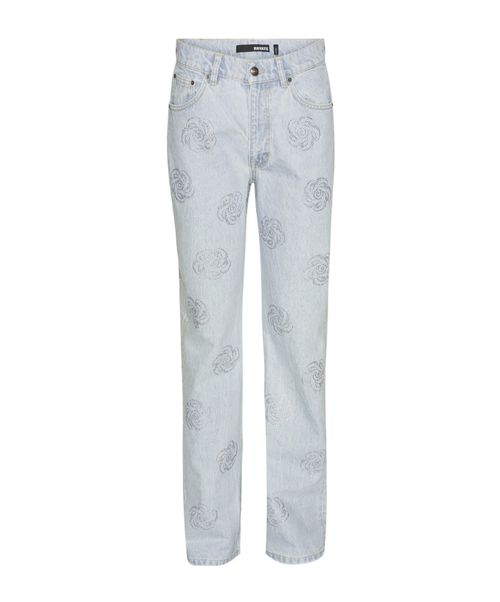 Stud-embellished jeans