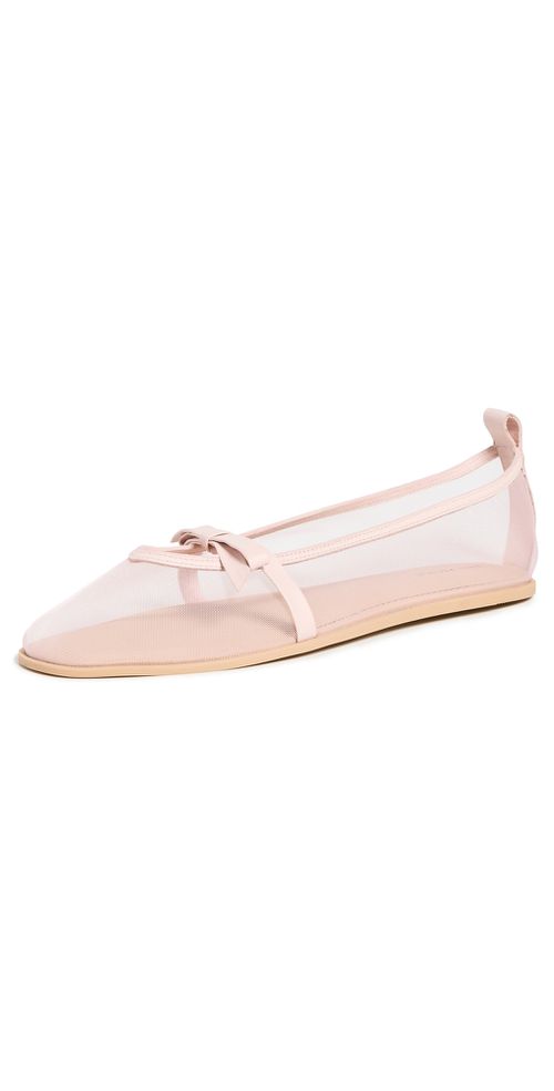 Mesh Mania Bow Flats Cloud Pink Mesh