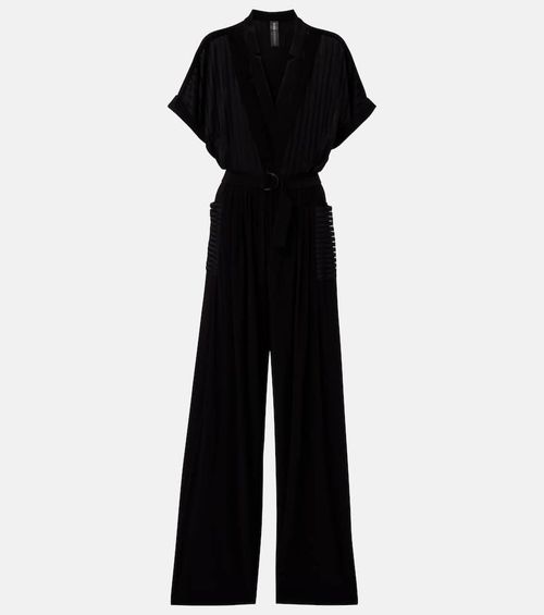 Geralyn striped semi-sheer jumpsuit