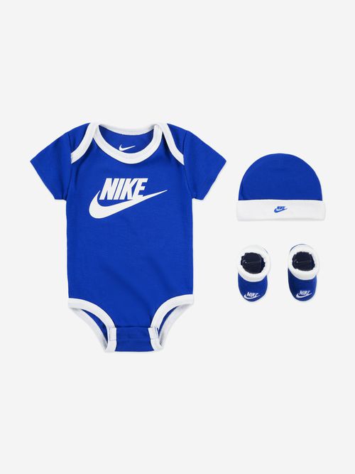 Baby Boys Sustainable 3 Piece Futura Bodysuit Set in Blue 0 - 6 Months By Childsplay Clothing