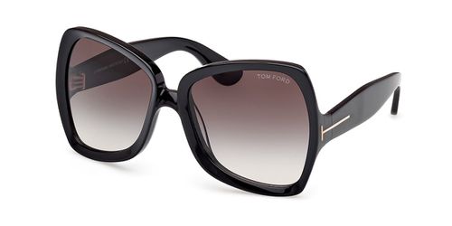 Tom Ford FT1222 JERRY 01B Women’s Sunglasses Black Size 60