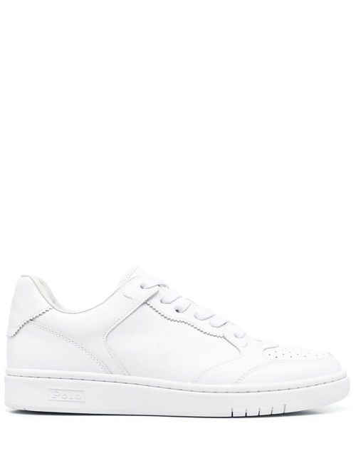 Plain low-top sneakers - White