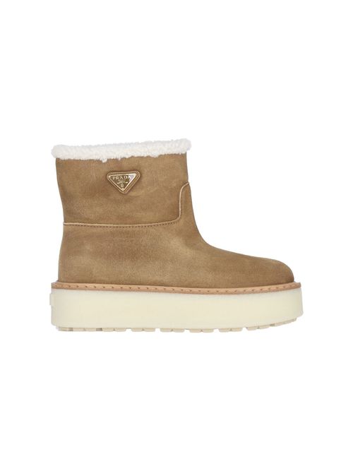 Logo Shearling Boots