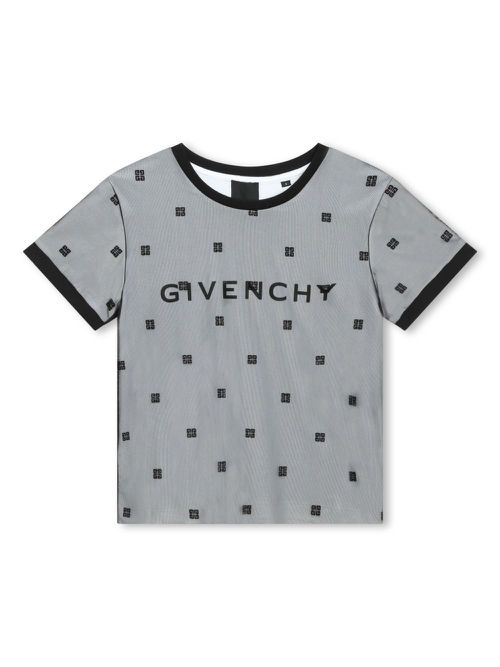 4G-print cotton T-shirt - Black