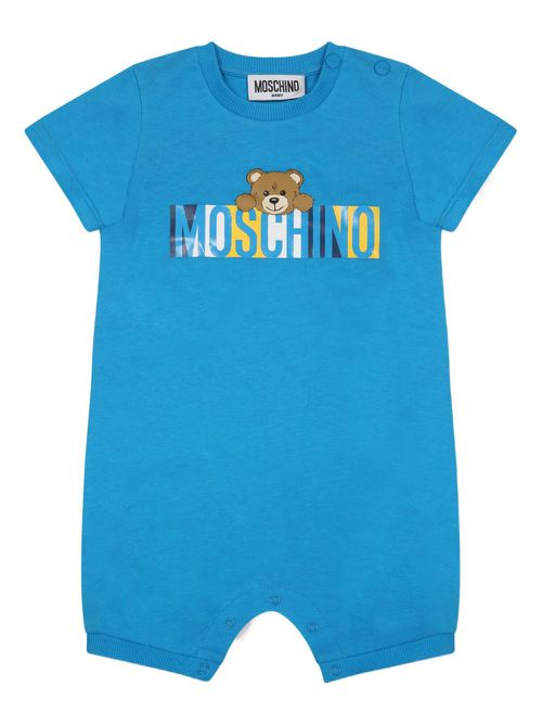 Logo-print body - Blue