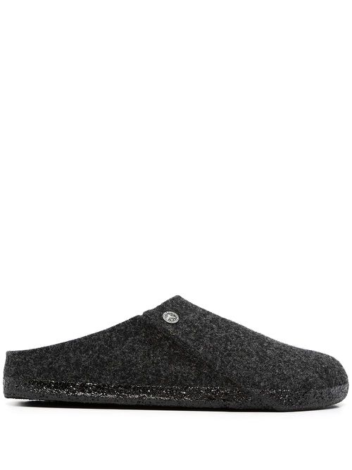Zermatt wool felt slippers - Black