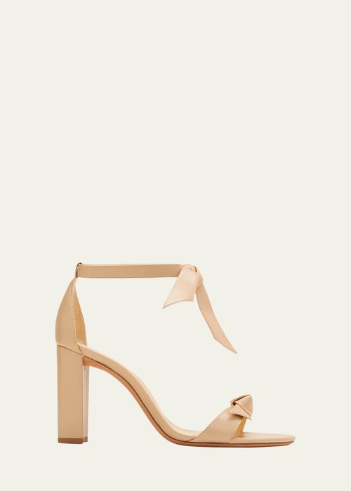 Clarita Leather Ankle-Tie Sandals