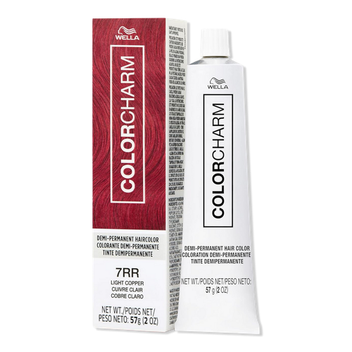 Colorcharm Demi-Permanent Cream Hair Color - 7RR Light Copper