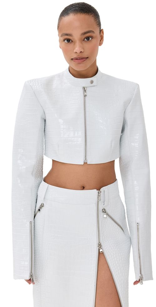 Cropped Jacket White
