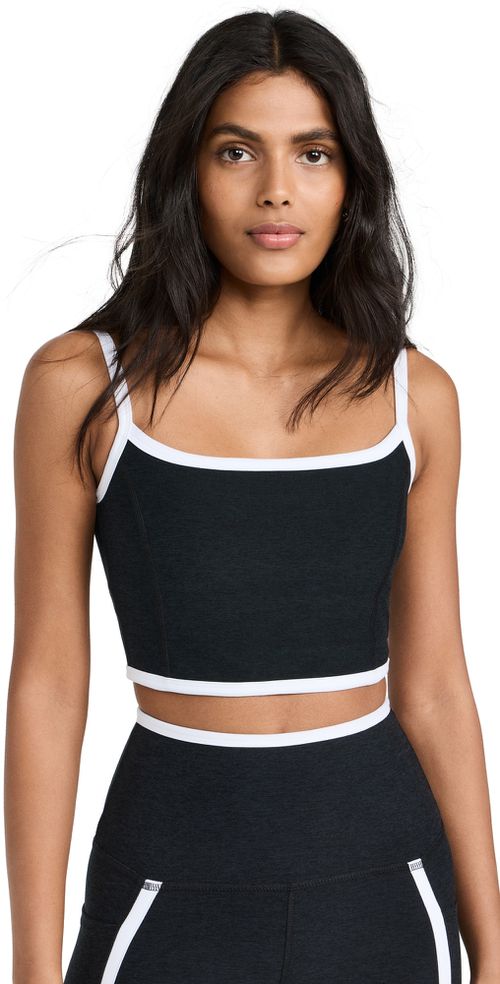 Spacedye New Moves High Cropped Tank Darkest Night