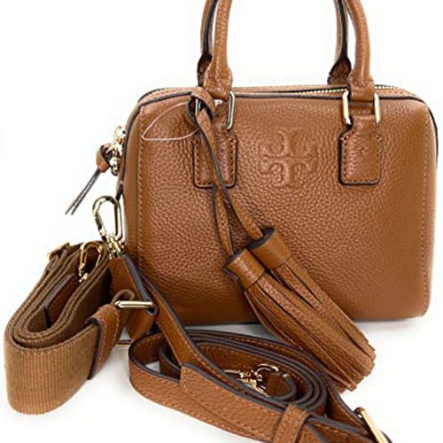NWT Tory Burch Thea Woven Web Small Satchel, Moose/Moose, $558.00 ONLY ONE!