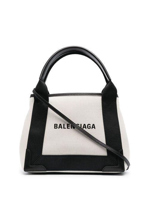 - Navy Cabas Xs Organic Cotton Tote Bag