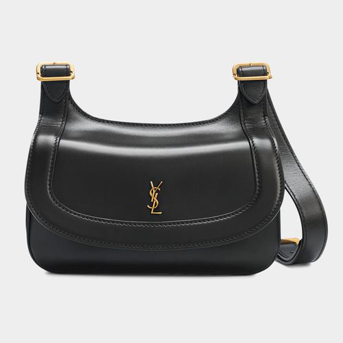 Saint Laurent Calfskin Monogram Charlie Small Crossbody Bag (SHF