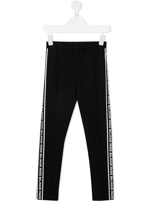 Logo-tape track pants - Black