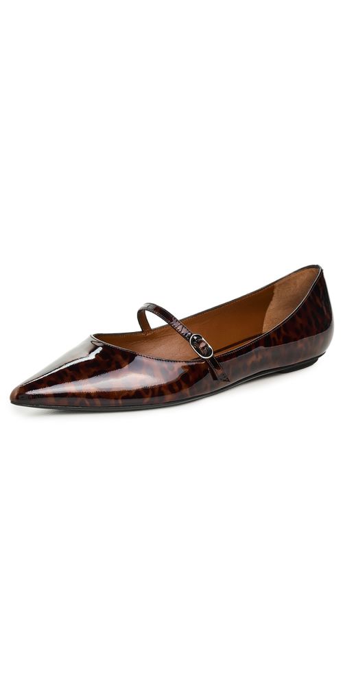 Emilia Mary Jane Flats Dark Brown