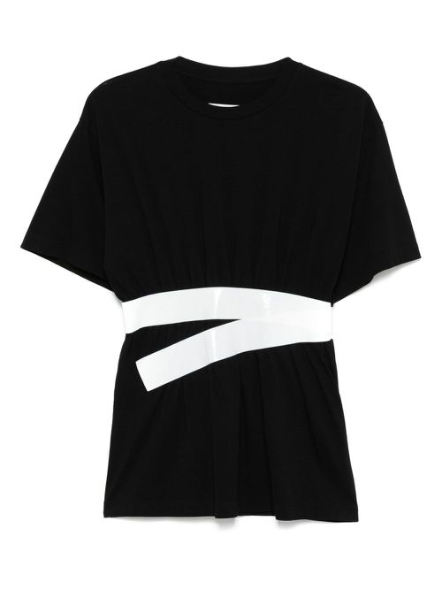 MM6 Maison Margiela tape-embellished T-shirt - Black