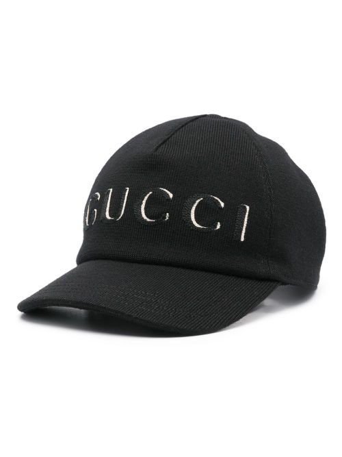Embroidered wool baseball cap
