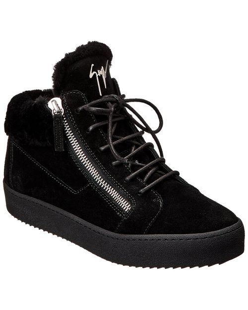 May Suede & Shearling Sneaker