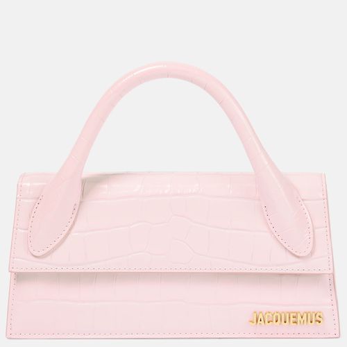 Jacquemus Le Chiquito Long Leather Top Handle Bag - Pink - Realry: A global  fashion sites aggregator