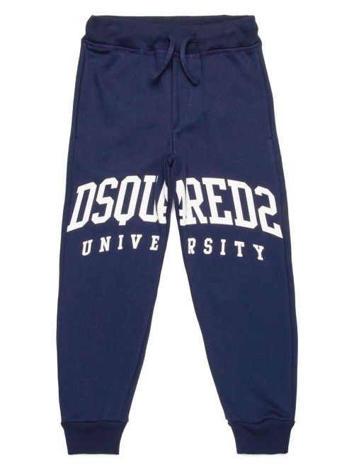 Logo-print track pants - Blue