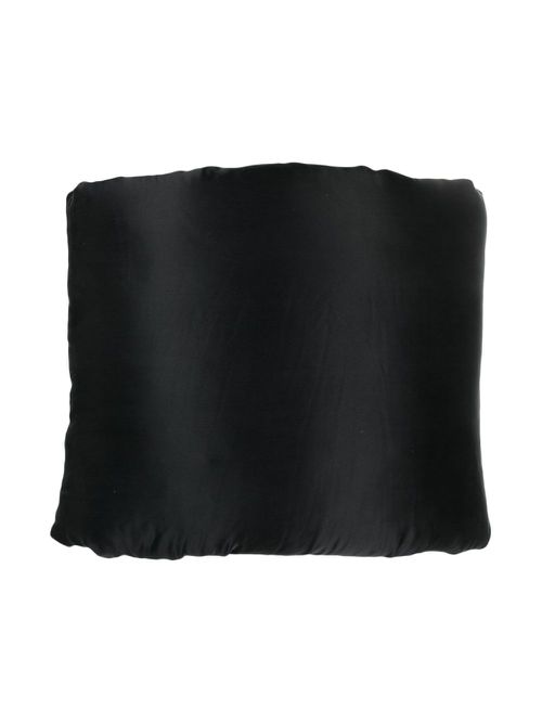 Padded silk scarf - Black